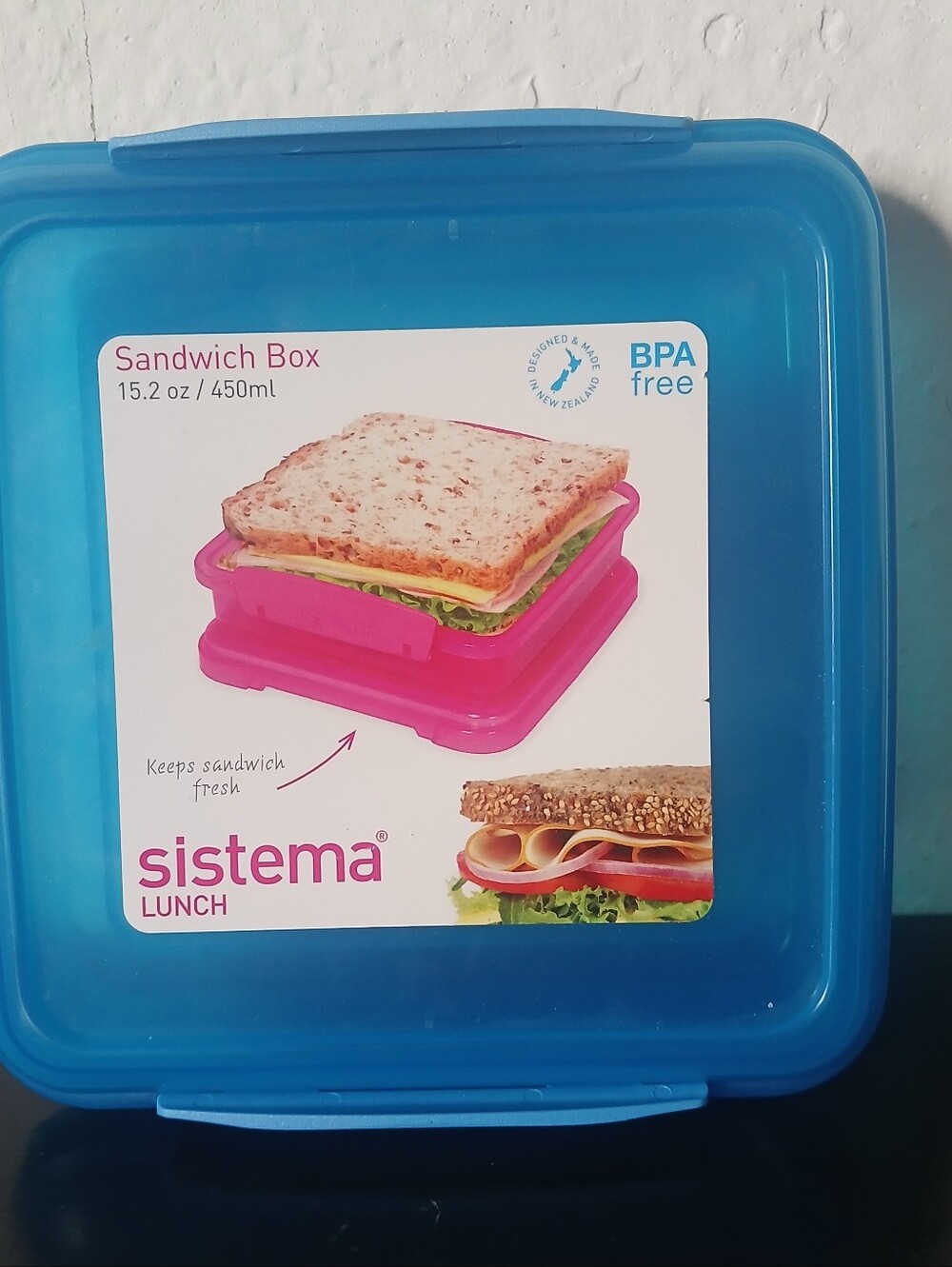 Sistema Lunch Sandwich Box (450 ml / 15.2 oz)